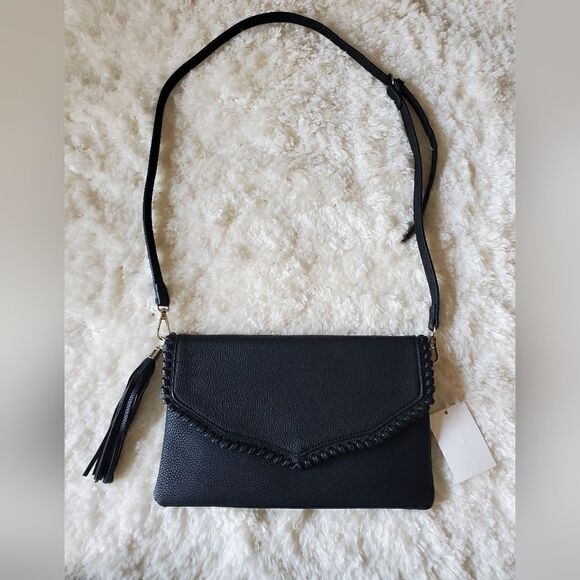 Women's Vegan Leather Shoulder Bag / Clutch Back - Picture 7 of 7